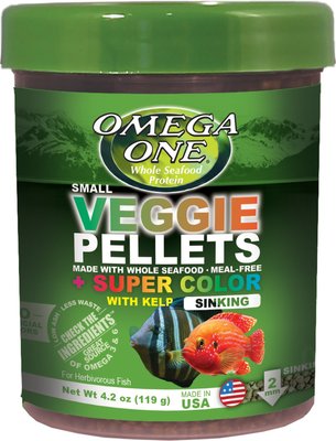 Omega One Super Veggie Kelp Pellets Sinking Algae Grazers Fish Food, slide 1 of 1