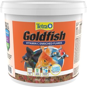 TetraFin Goldfish Flakes Fish Food, 2.20-lb bucket
