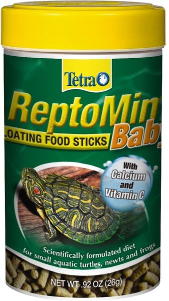 Tetra ReptoMin Baby Floating Sticks Turtle & Amphibian Food, 0.92-oz jar slide 1 of 6