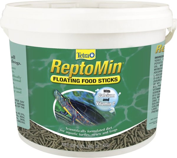 Tetra ReptoMin Floating Sticks Turtle & Amphibian Food, 6.83-lb bucket slide 1 of 8