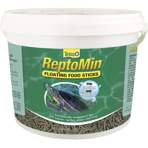 Tetra ReptoMin Floating Sticks Turtle & Amphibian Food, 6.83-lb bucket
