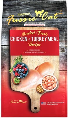 Fussie Cat Market Fresh Chicken & Turkey Recipe Grain-Free Dry Cat Food, slide 1 of 1