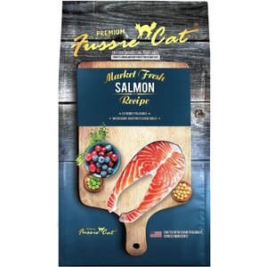 Fussie Cat Market Fresh Salmon Recipe Grain-Free Dry Cat Food, 4-lb bag