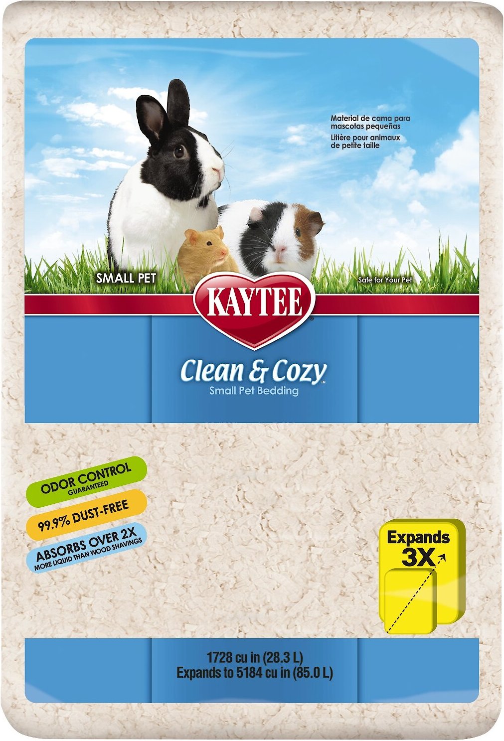 1. Kaytee Clean & Cozy Small Animal Bedding