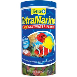 TetraMarine Saltwater Flakes Marine Fish Food, 5.65-oz jar