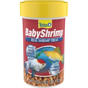 Tetra BabyShrimp Sun Dried Gammarus Freshwater & Saltwater Fish Food, .35-oz jar