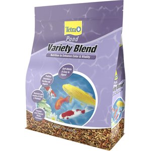 Tetra Pond Variety Blend Color & Vitality Enhancing Koi & Goldfish Fish Food, 1.32-lb bag