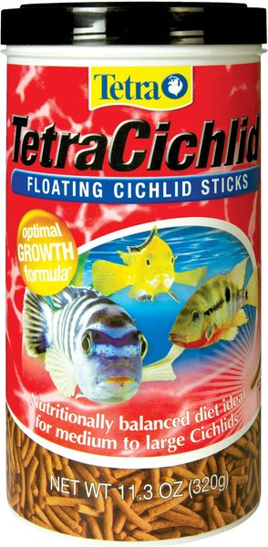 Tetra Cichlid Floating Cichlid Sticks Fish Food, 11.30-oz jar slide 1 of 8