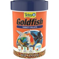 TetraFin Floating Variety Pellets Goldfish Food, 1.87-oz jar
