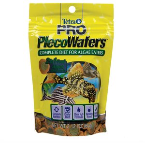 Tetra PRO PlecoWafers Complete Diet for Algae Eaters Fish Food, 2.12-oz bag