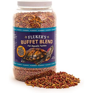 Fluker's Buffet Blend Aquatic Turtle Food, 4-lb jar