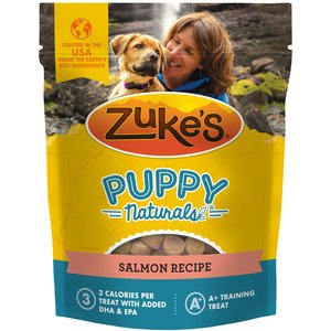 Zuke’s Puppy Naturals Salmon & Chickpea Recipe Dog Treats, 5-oz bag