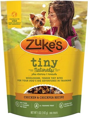 Zuke's Tiny Naturals Chicken & Chickpea Recipe Dog Treats, slide 1 of 1