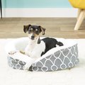 MidWest QuietTime Defender Orthopedic Bolster Cat & Dog Bed w/Removable Cover, Gray, 17-in