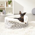 MidWest QuietTime Defender Orthopedic Bolster Cat & Dog Bed w/Removable Cover, Gray, 22-in