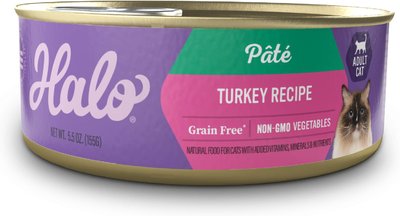 Halo Turkey & Giblets Recipe Pate Grain-Free Indoor Cat Canned Cat Food, slide 1 of 1