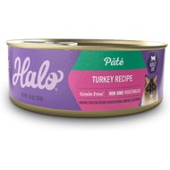 Halo Turkey & Giblets Recipe Pate Grain-Free Indoor Cat Canned Cat Food