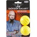 Jackson Galaxy Spiral Galaxy LED Balls Cat Toy, Yellow