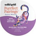 Solid Gold Purrfect Pairings Savory Mousse with Tuna & Goat Milk Grain-Free Cat Food Cups