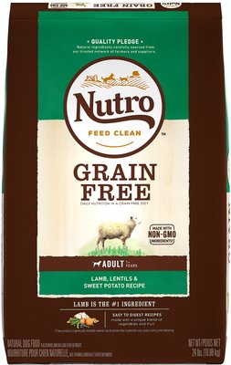 Nutro Grain-Free Adult Lamb, Lentils & Sweet Potato Recipe Dry Dog Food, slide 1 of 1