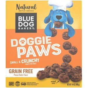 Blue Dog Bakery Grain-Free Paws Peanut Butter & Molasses Flavor Dog Treats, 16-oz box