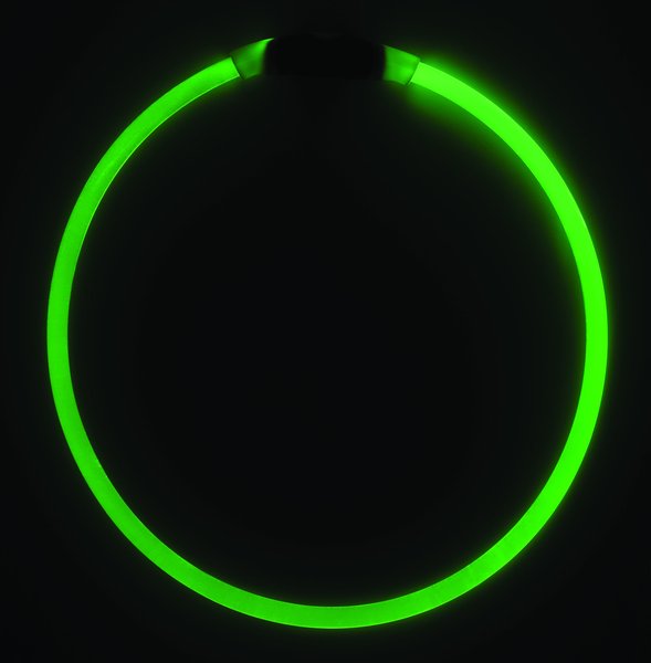 Nite Ize NiteHowl LED Safety Necklace Dog Collar, Green, 12 to 27-in neck, 3/10-in wide slide 1 of 10
