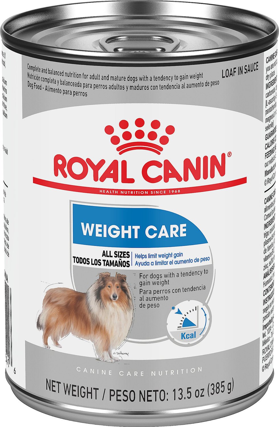 ROYAL CANIN Weight Care Loaf in Sauce Canned Dog Food, 13.5oz, case of