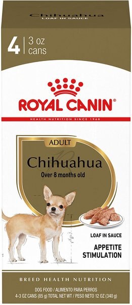 Royal Canin Breed Health Nutrition Chihuahua Adult Loaf In Sauce Dog Food, 3-oz, case of 4 slide 1 of 10