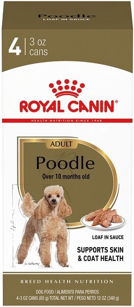Royal Canin Breed Health Nutrition Poodle Adult Loaf In Sauce Canned Dog Food, 3-oz, case of 4 slide 1 of 9