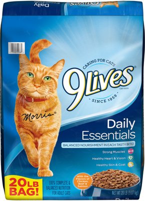 9 Lives Daily Essentials with Chicken, Beef & Salmon Flavor Dry Cat Food, slide 1 of 1