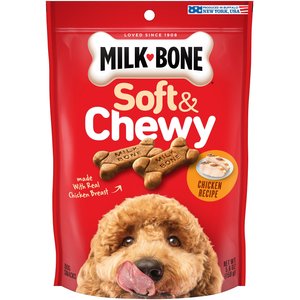 Milk-Bone Soft & Chewy Chicken Recipe Dog Treats, 5.6-oz bag
